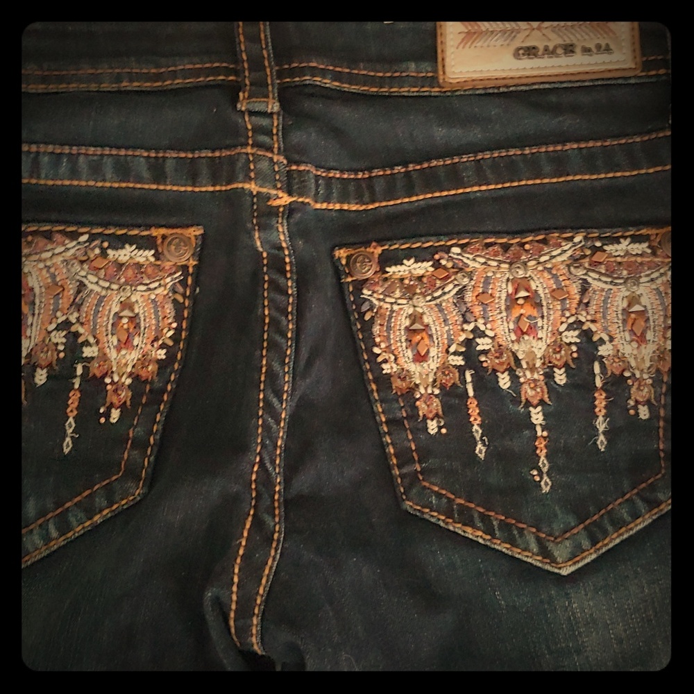 Grace in LA boot cut jeans sz 26